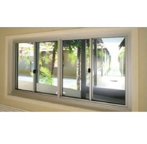 Silver Rectangular Aluminium Sliding Window For Residential And Commercial 