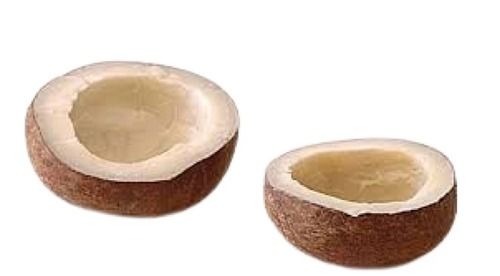 Semi Husked Round Shape Brown And White Dried Coconut