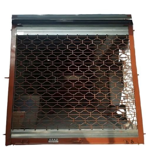 Vertical Rust Proof Paint Coated Mild Steel Grill Rolling Shutter 