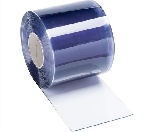 Blue 1 Mm Thick 50 Meter Long Transparent And Waterproof Pvc Plastic Roll