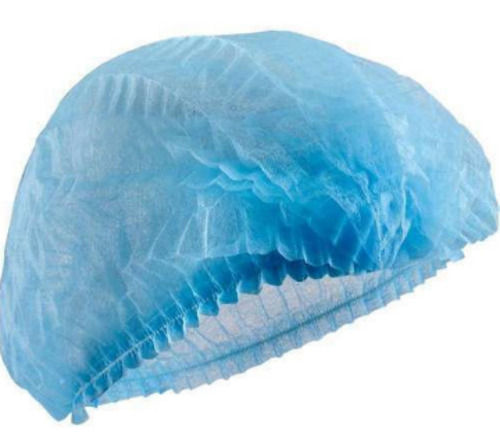 12x8 Inches Round Disposable Plain Non Woven Surgical Cap