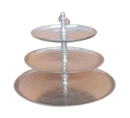 15X18 Inches Electric Aluminum Semi Automatic Hotel Kitchen Equipment Three Tier Cake Stand  Capacity: Na Kg/Hr