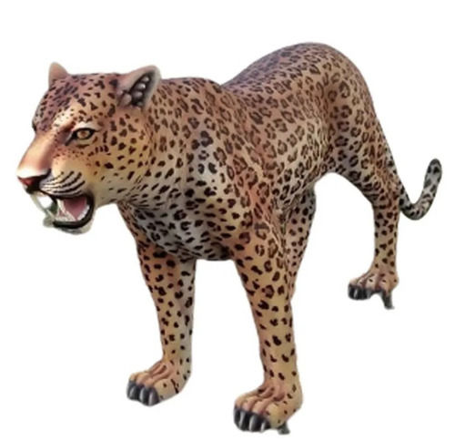 Brown 3 Feet Artificial Fibre Reinforced Polymers Animal Statue For Garden Decoration