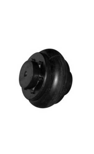 4 Inch Blue Black Round Cast Iron Tyre Coupling For Industrial Machine Use