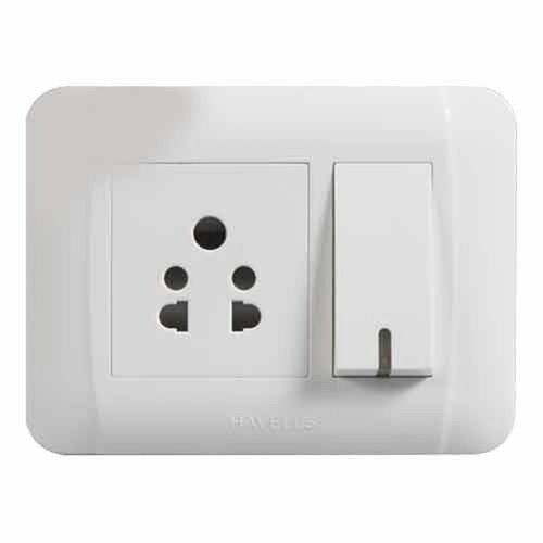 White Havells Electrical Switches