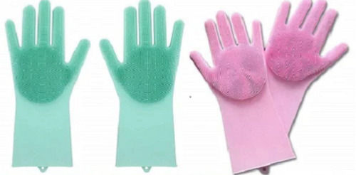 Full Finger Soft Palm Rubber Silicone Gloves For House Hold Work