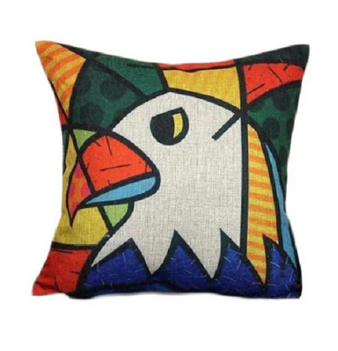 Multi Color Square Plain Printed 100% Cotton Cushion Cover Sets For Home