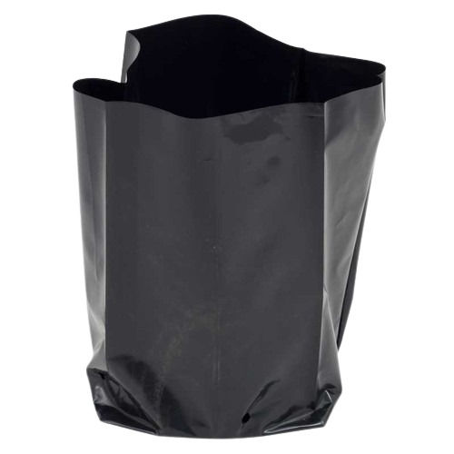 Black 10X14 Inches Matte Finish Chemical Resistance Plastic Nursery Plantation Bag