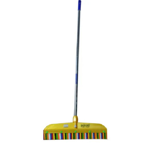 Yellow 4 Feet Plastic And Rubber Floor Wiper For Floor Cleaning