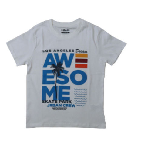 Breathable Casual Wear Short Sleeves Printed T Shirt For Kids  Age Group: 4-6 Years Old