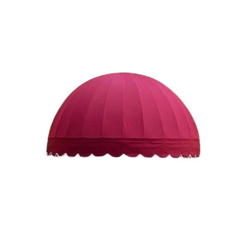 Red Color Coated Plain Outdoor Canopy Poly Vinyl Chloride Dome Awning