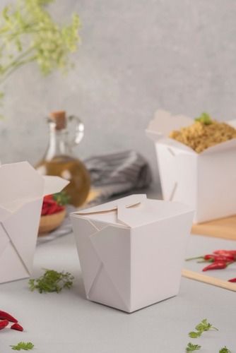 Disposable Virgin Paper Food Packing Box For Noodles, Rice, Salad