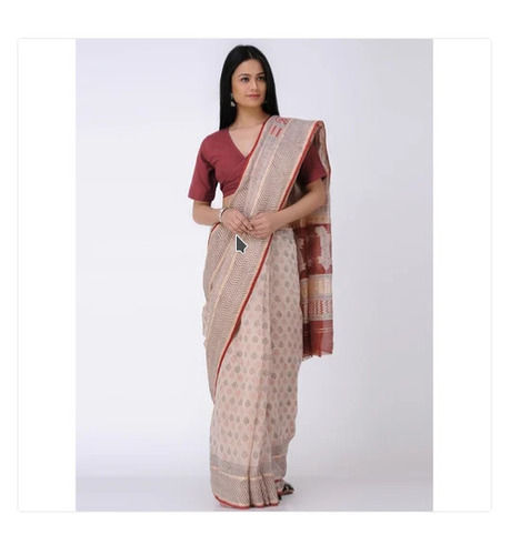 Maheshwari Silk Saree With Blouse Piece For Daily Wear