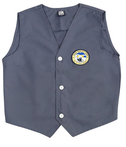 Sleeveless V Cut Coller Terry-Cotton School Uniform Blazer  Age Group: 4-8 Year