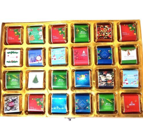 Square Merry Christmas Theme Chocolate