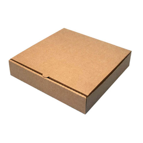 10x10x1.5 Inches Matt Lamination Square Plain Corrugated Pizza Packaging Box 
