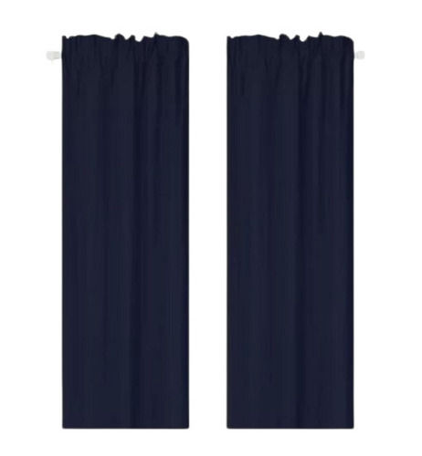 140x225 Cm Shrink Resistant Lightweight Plain Polyester Eyelet Curtain