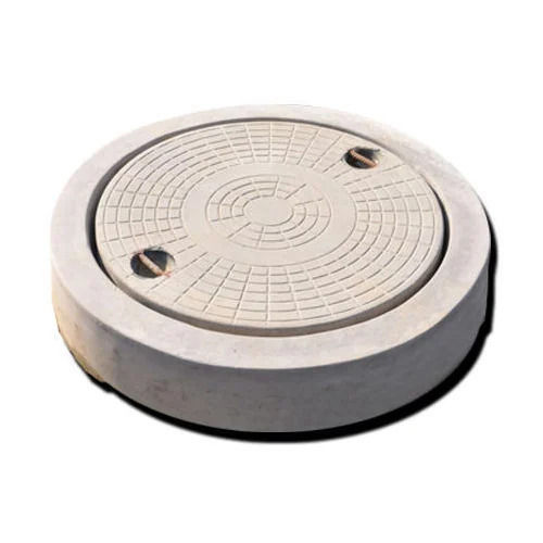 720 Mm 182 Kg 80 Mm Thick Matte Finished Plain Round Manhole Cover Base Dimension: 720Mm