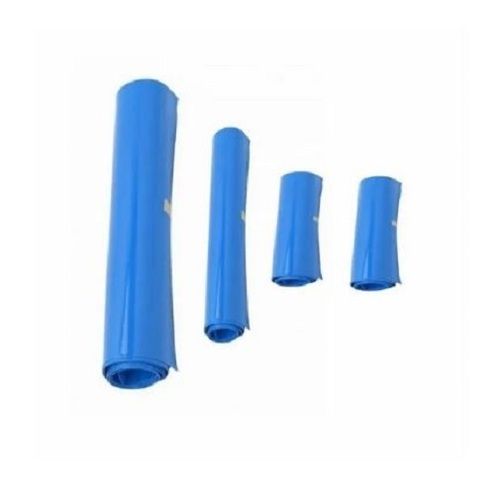 Blue 2 Feet Long Poly Vinyl Chloride Plastic Heat Shrink Tube For Industrial