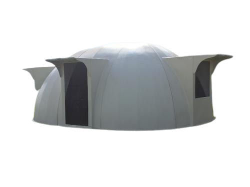 White 25 Mm Thick 9 Foot Matte Finished Plain Dome Shelters With Door