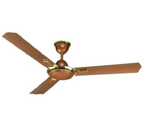 Brown 3 Blade Metal Made Electric Designer Air Ceiling Fan 