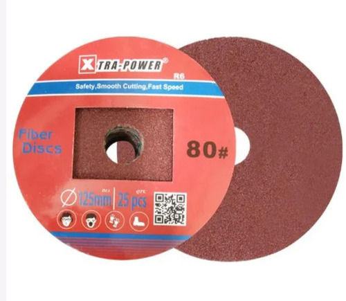 Dark Red  50Gram Round 2Inch 3Mm Industry Fibre Disc