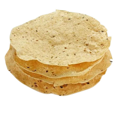 8 Inches Salted And Crispy Hand Made Round Plain Papad