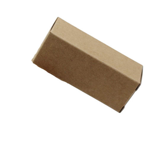 Rectangular 9X4 Inches Matte Lamination Plain Kraft Paper Box For Packaging