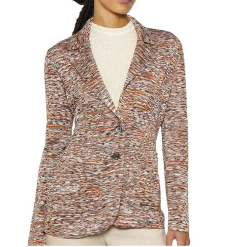 Anti Wrinkle Casual Wear Full Sleeve Printed Woolen Women Coat