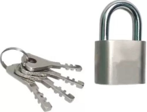 Corrosion Resistance Polished Stainless Steel Safety Padlock With 4 Keys Application: Doors