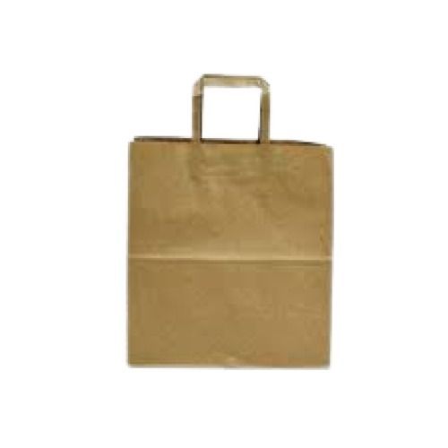 Foldable Rectangular Plain Surface Kraft Paper Bag, 50 Pcs Pack