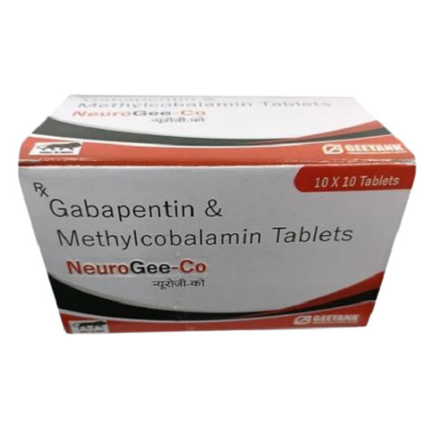 गैबापेंटिन और मिथाइल कोबालामिन टैबलेट, 10X10 टैबलेट का पैक सामान्य दवाएं
