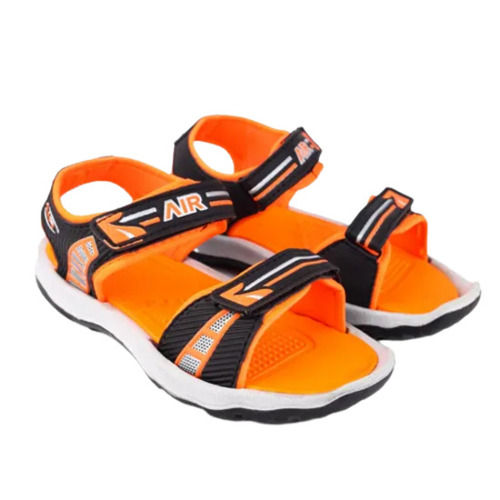 Kids Regular Fit Lightweight And Comfortable Casual Pu Sandal  Heel Size: Flat