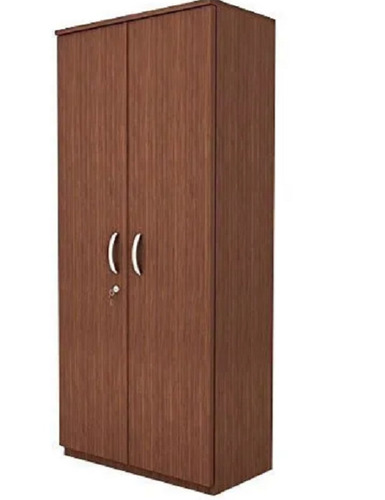 Brown Modern Design Matt Finish Rectangular Solid Wood Almirah