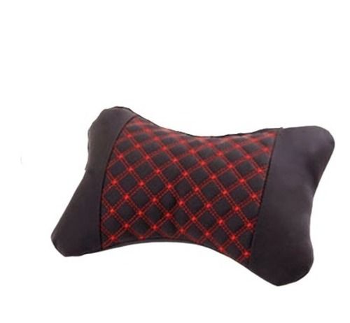 Rectangular Comfortable Check Polyester Car Seat Neck Pillow