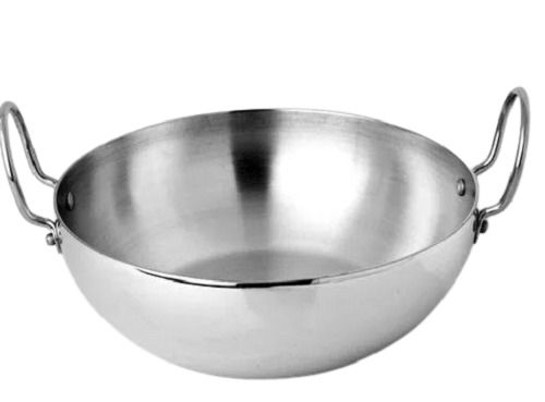 Round 4 Liter Capacity Aluminium Kadai For Kitchen