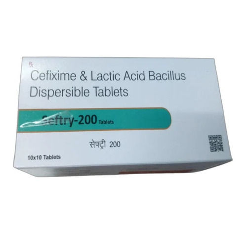 Seftry-200 Cefixime And Lactic Acid Bacillus 200 Mg Dispersible Tablet