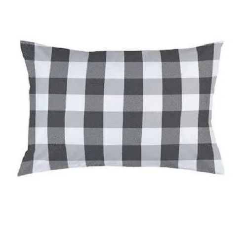 Multicolor 12 X 16 Inch Lightweight Rectangular Check Soft Touch Fiber Pillow For Home 