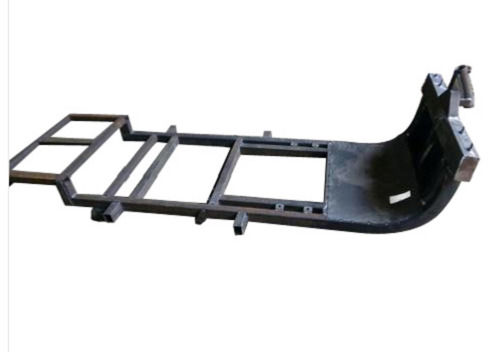 Black 12X4X3 Mm Casting Finish Polished Iron E-Rickshaw Chassis 