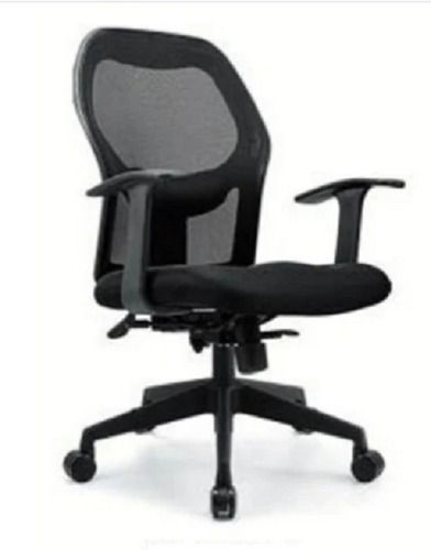 2.5 Foot Polished Finish Rust Proof Iron Hdpe High-Back Swivel Office Chair 