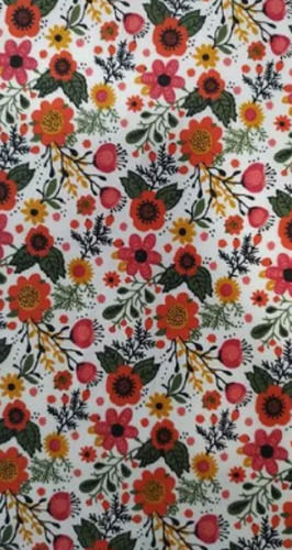 Multicolor 50 Meter Long 186 Gsm Wrinkle Resistant Printed Cotton Cambric Fabric