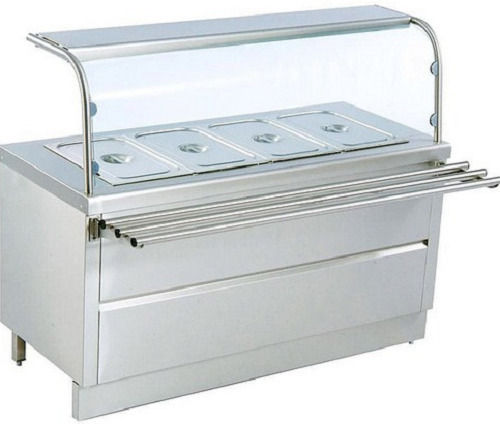 5X4X5 Feet Floor Standing Polished Finish Stainless Steel Bain Marie  Application: Hotel And Restaurant