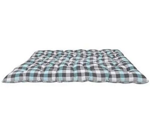 Multicolor 6 X 4 Feet Rectangular Soft Touch Cotton Checkered Mattress For Bed 