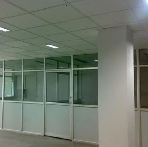 Machine Made 7 Feet Long Hinged Style Polished Rust Proof Aluminum Office Partition