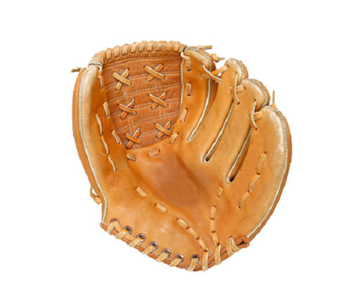 Brown 9.6 Inch 250 Gram Plain Polyurethane Leather Baseball Glove 