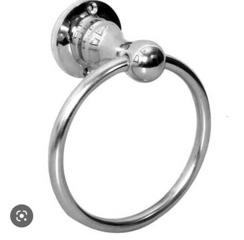 Chrome Finish 304 Stainless Steel Round Towel Ring For Bathroom