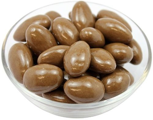 Brown Delicious Sweet Taste Oval Shape Healthy Almond Chocolate 