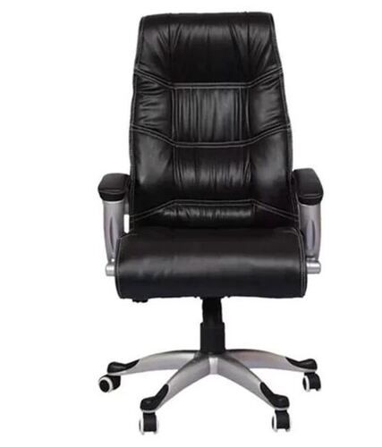 High Back Leather Seat Executive Office Chair With Rail