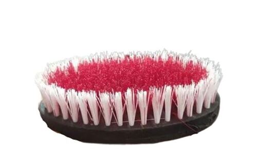 Black White Pink Oval Shaped Abs Plastic Body And Nylon Strips Clothes Cleaning Brush 