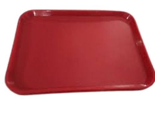 Red Rectangular Light Weight Rigid Hardness Polypropylene Plastic Trays